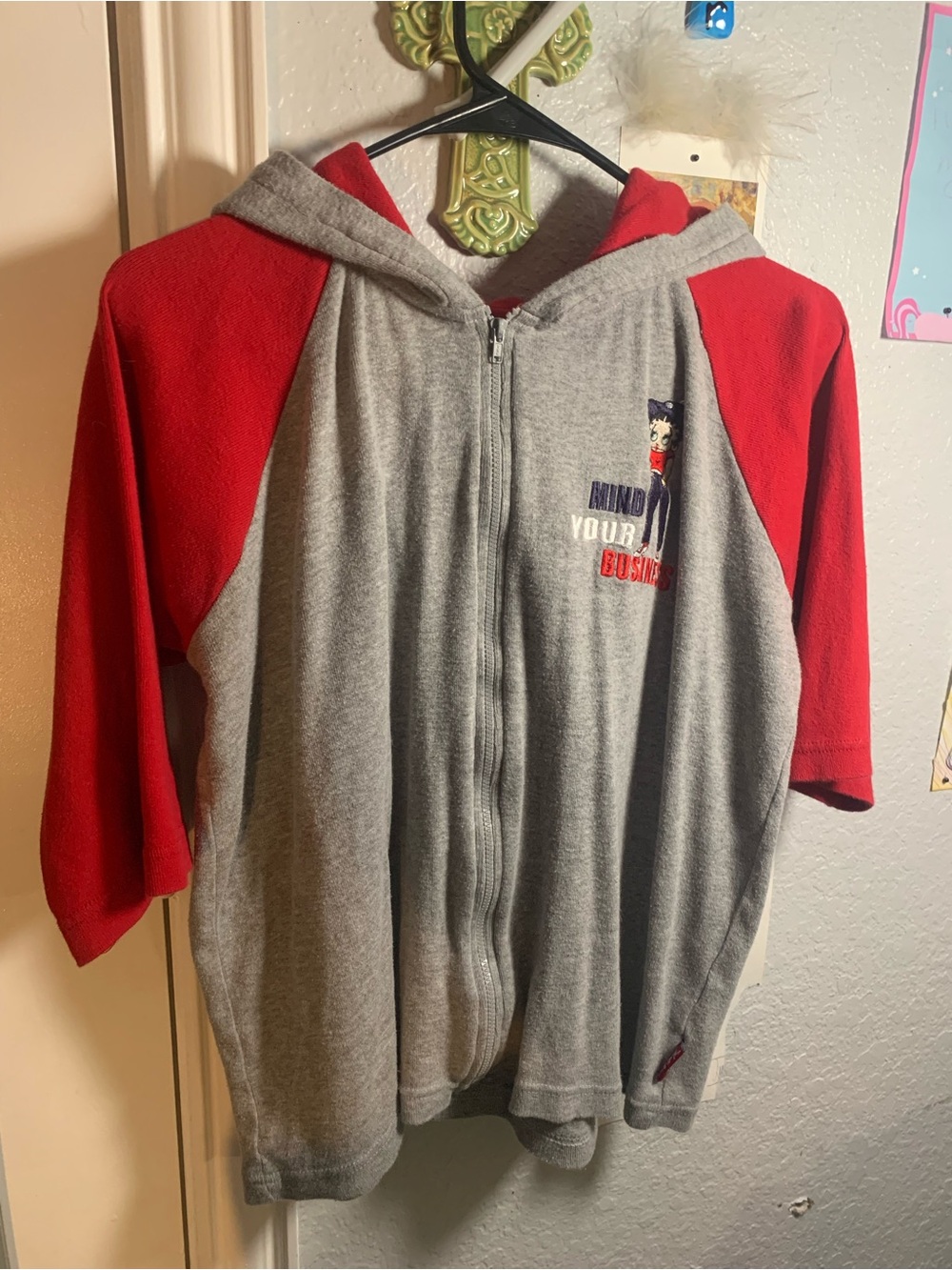 Vintage Betty boop zip up hoodie